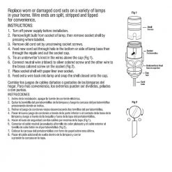 8 ft. Gold Lamp Cord and Molded Plug Set with Stripped Ends Ready for Wiring by Commercial Electric -OCTO LIGHTS Shop commercial electric lamp accessories 804824 1f 1000