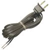 8 ft. Brown Lamp Cord and Molded Plug Set with Stripped Ends Ready for Wiring by Commercial Electric -OCTO LIGHTS Shop commercial electric lamp accessories 81675 64 1000