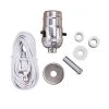 Brushed Nickel DIY Make-a-Lamp Bottle Adaptor Kit by Commercial Electric -OCTO LIGHTS Shop commercial electric lamp sockets 804854 64 1000