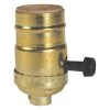 2-3/4 in. 3-Way Brass Turn Knob Lamp Socket by Commercial Electric -OCTO LIGHTS Shop commercial electric lamp sockets 81535 64 1000