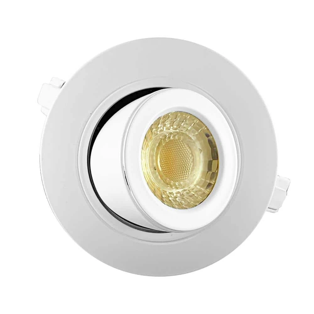 Premium Downlight 3 in. 2700K - 5000K White New Construction/Remodel Recessed Integrated LED Gimbal Kit by Commercial Electric 4 Premium Downlight 3 in. 2700K - 5000K White New Construction/Remodel Recessed Integrated LED Gimbal Kit by Commercial Electric - Image 2