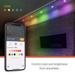 6 in. Smart Hubspace Ultra Slim New Construction and Remodel RGB+W LED Recessed Kit by Commercial Electric -OCTO LIGHTS Shop commercial electric recessed lighting kits 50292 44 1000