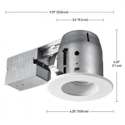 LED Glare Control / Directional 4 in. White Recessed Kit by Commercial Electric -OCTO LIGHTS Shop commercial electric recessed lighting kits 91199 4f 1000