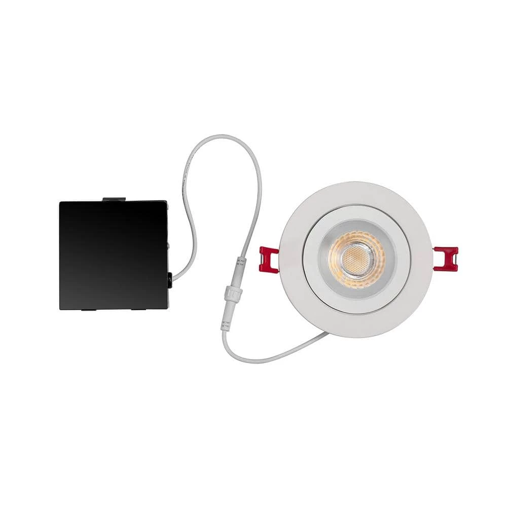 Ultra-Spot 4 in. Selectable New Construction and Remodel Color Canless Recessed Integrated LED Kit by Commercial Electric 4 Ultra-Spot 4 in. Selectable New Construction and Remodel Color Canless Recessed Integrated LED Kit by Commercial Electric - Image 2