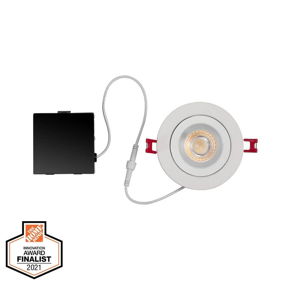 Ultra-Spot 4 in. Selectable New Construction and Remodel Color Canless Recessed Integrated LED Kit by Commercial Electric 3 Ultra-Spot 4 in. Selectable New Construction and Remodel Color Canless Recessed Integrated LED Kit by Commercial Electric