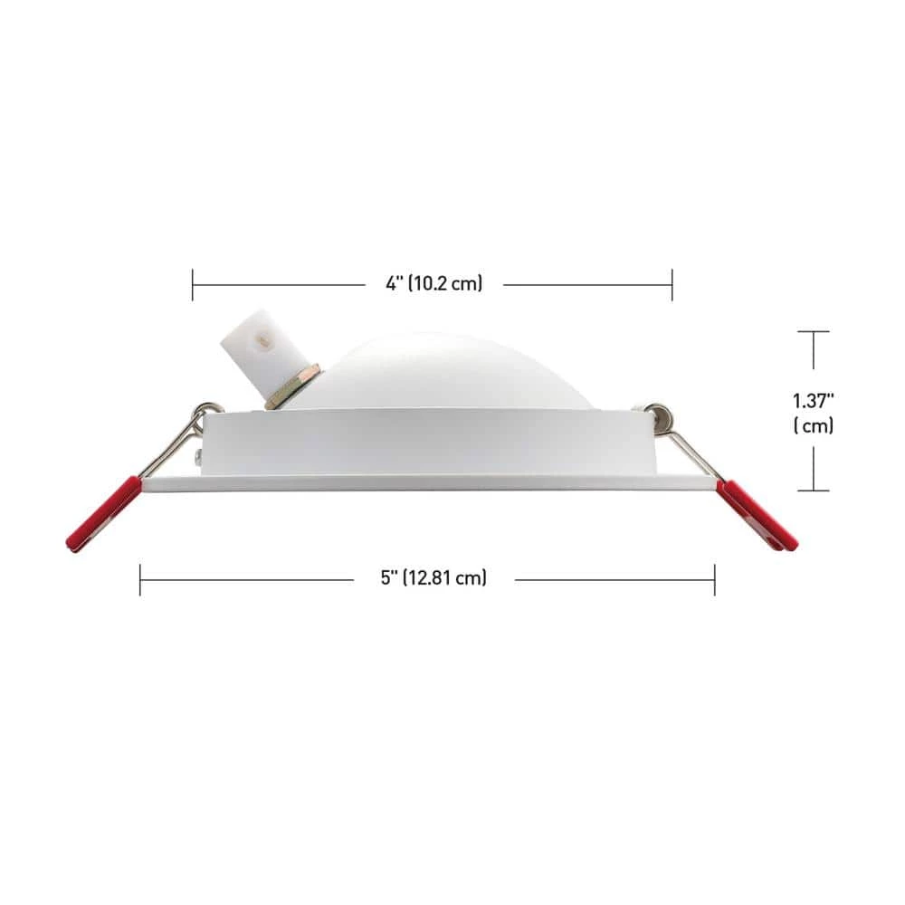 Ultra-Spot 4 in. Selectable New Construction and Remodel Color Canless Recessed Integrated LED Kit by Commercial Electric 12 Ultra-Spot 4 in. Selectable New Construction and Remodel Color Canless Recessed Integrated LED Kit by Commercial Electric - Image 10