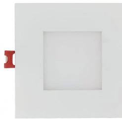 Ultra Slim Square 4 in. Color Selectable New Construction and Remodel Canless Recessed Integrated LED Kit by Commercial Electric -OCTO LIGHTS Shop commercial electric recessed lighting kits 91476 1d 1000
