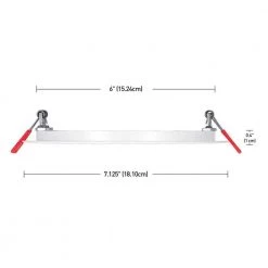 Ultra Slim 6 in. Color Selectable New Construction and Remodel Canless Recessed Integrated LED Kit (4-Pack) by Commercial Electric -OCTO LIGHTS Shop commercial electric recessed lighting kits 91478 66 1000