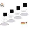 Slim Baffle 6 in. Color Selectable New Construction and Remodel Canless Recessed Integrated LED Kit (4-Pack) by Commercial Electric -OCTO LIGHTS Shop commercial electric recessed lighting kits 91480 64 1000
