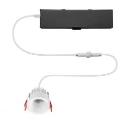 2 in. White True Baffle LED Integrated Trimless Recessed Lighting Kit by Commercial Electric -OCTO LIGHTS Shop commercial electric recessed lighting kits 91502 40 1000