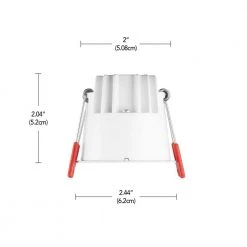 2 in. White True Baffle LED Integrated Trimless Recessed Lighting Kit by Commercial Electric -OCTO LIGHTS Shop commercial electric recessed lighting kits 91502 44 1000