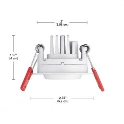 2 in. White Gimble LED Integrated Trimless Recessed Lighting Kit by Commercial Electric 16 2 in. White Gimble LED Integrated Trimless Recessed Lighting Kit by Commercial Electric -OCTO LIGHTS Shop commercial electric recessed lighting kits 91578 44 1000