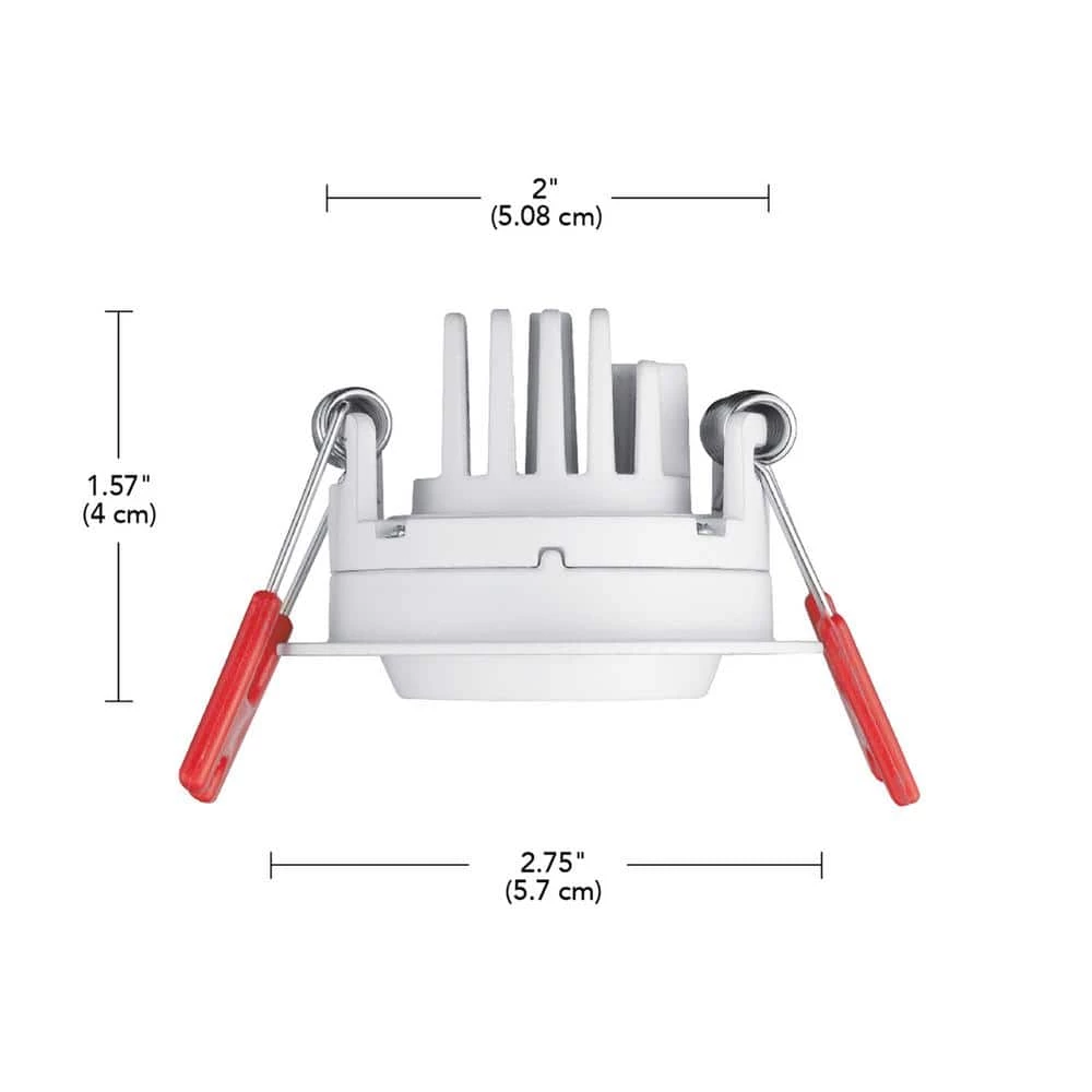 2 in. White Gimble LED Integrated Trimless Recessed Lighting Kit by Commercial Electric 9 2 in. White Gimble LED Integrated Trimless Recessed Lighting Kit by Commercial Electric - Image 7
