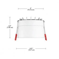 4 in. White Interchangeable Trim LED Integrated Trimless Recessed Lighting Kit by Commercial Electric -OCTO LIGHTS Shop commercial electric recessed lighting kits 91582 fa 1000