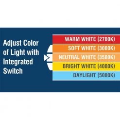 Easy-Up 4 in. D Baffle Color Selectable Canless LED Recessed Kit by Commercial Electric -OCTO LIGHTS Shop commercial electric recessed lighting kits cer407943ak50wh 1d 1000