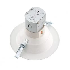 Easy-Up 6 in. White Baffle Integrated LED Recessed Kit with Selectable CCT (2700K-5000K), (No Can Needed) by Commercial Electric -OCTO LIGHTS Shop commercial electric recessed lighting kits cer608943ak50wh 1d 1000