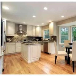 Easy-Up 4 in. White Baffle Integrated LED Recessed Kit at 91 CRI, 2700K, Warm White by Commercial Electric -OCTO LIGHTS Shop commercial electric recessed lighting kits sev407943wh27 1d 1000