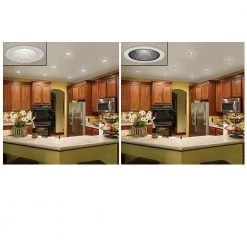 4 in. Ultra Low Glare Deep Baffle Selectable CCT Integrated LED Recessed Light Trim 625 Lumens Dimmable Wet Rated by Commercial Electric -OCTO LIGHTS Shop commercial electric recessed lighting trims 53196201 40 1000
