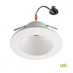 Ultra Low Glare 6 in. 3000K Soft White Integrated LED Recessed Trim Downlight Deep White Baffle Insert 670 Lumens by Commercial Electric 11 Ultra Low Glare 6 in. 3000K Soft White Integrated LED Recessed Trim Downlight Deep White Baffle Insert 670 Lumens by Commercial Electric -OCTO LIGHTS Shop commercial electric recessed lighting trims 53197102 1d 1000