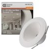 Ultra Low Glare 6 in. 3000K Soft White Integrated LED Recessed Trim Downlight Deep White Baffle Insert 670 Lumens by Commercial Electric -OCTO LIGHTS Shop commercial electric recessed lighting trims 53197102 64 1000