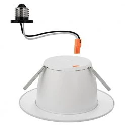 Ultra Low Glare 6 in. 3000K Soft White Integrated LED Recessed Trim Downlight Deep White Baffle Insert 670 Lumens by Commercial Electric 13 Ultra Low Glare 6 in. 3000K Soft White Integrated LED Recessed Trim Downlight Deep White Baffle Insert 670 Lumens by Commercial Electric -OCTO LIGHTS Shop commercial electric recessed lighting trims 53197102 c3 1000