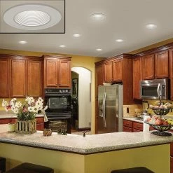 Ultra Low Glare 6 in. 3000K Soft White Integrated LED Recessed Trim Downlight Deep White Baffle Insert 670 Lumens by Commercial Electric 9 Ultra Low Glare 6 in. 3000K Soft White Integrated LED Recessed Trim Downlight Deep White Baffle Insert 670 Lumens by Commercial Electric -OCTO LIGHTS Shop commercial electric recessed lighting trims 53197102 e1 1000