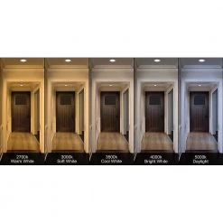 6 in. Ultra Low Glare Deep Baffle Color Selectable Integrated LED Recessed Lighting Trim Dimmable 670 Lumens Wet Rated by Commercial Electric -OCTO LIGHTS Shop commercial electric recessed lighting trims 53197301 a0 1000