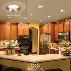5 in./6 in. Selectable Integrated LED Recessed Trim Can Light with 4 Interchangeable Trims 950 Lumens Dimmable (8-Pack) by Commercial Electric -OCTO LIGHTS Shop commercial electric recessed lighting trims 53198101 8pk 1f 1000