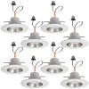 5 in./6 in. Selectable Integrated LED Recessed Trim Can Light with 4 Interchangeable Trims 950 Lumens Dimmable (8-Pack) by Commercial Electric 2 5 in./6 in. Selectable Integrated LED Recessed Trim Can Light with 4 Interchangeable Trims 950 Lumens Dimmable (8-Pack) by Commercial Electric -OCTO LIGHTS Shop commercial electric recessed lighting trims 53198101 8pk 64 1000