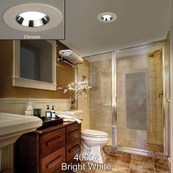 5 in./6 in. Selectable Integrated LED Recessed Trim Can Light with 4 Interchangeable Trims 950 Lumens Dimmable (8-Pack) by Commercial Electric -OCTO LIGHTS Shop commercial electric recessed lighting trims 53198101 8pk fa 1000