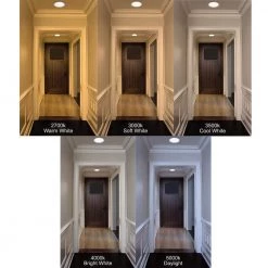 Ultra Slim 6 in. Canless Color Selectable CCT Integrated LED Recessed Light Trim Downlight 900 Lumens (12-Pack) by Commercial Electric -OCTO LIGHTS Shop commercial electric recessed lighting trims 53807101 12pk 44 1000