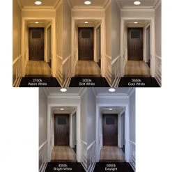 Ultra Slim 6 in. Canless 3000K Adjustable Color Temperatures Integrated LED Recessed Light w/Black Trim Kit (24-Pack) by Commercial Electric 19 Ultra Slim 6 in. Canless 3000K Adjustable Color Temperatures Integrated LED Recessed Light w/Black Trim Kit (24-Pack) by Commercial Electric -OCTO LIGHTS Shop commercial electric recessed lighting trims 53807101ablk24p 1f 1000