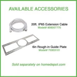 Ultra Slim 6 in. Canless 3000K Adjustable Color Temperatures Integrated LED Recessed Light w/Black Trim Kit (24-Pack) by Commercial Electric 18 Ultra Slim 6 in. Canless 3000K Adjustable Color Temperatures Integrated LED Recessed Light w/Black Trim Kit (24-Pack) by Commercial Electric -OCTO LIGHTS Shop commercial electric recessed lighting trims 53807101ablk24p 4f 1000