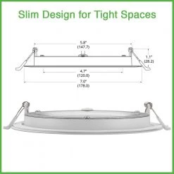 Ultra Slim 6 in. Canless 3000K Adjustable Color Temperatures Integrated LED Recessed Light w/Black Trim Kit (24-Pack) by Commercial Electric 16 Ultra Slim 6 in. Canless 3000K Adjustable Color Temperatures Integrated LED Recessed Light w/Black Trim Kit (24-Pack) by Commercial Electric -OCTO LIGHTS Shop commercial electric recessed lighting trims 53807101ablk24p 66 1000