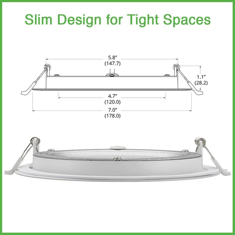 Ultra Slim 6 in. Canless 3000K Adjustable Color Temperatures Integrated LED Recessed Light w/Black Trim Kit (24-Pack) by Commercial Electric 7 Ultra Slim 6 in. Canless 3000K Adjustable Color Temperatures Integrated LED Recessed Light w/Black Trim Kit (24-Pack) by Commercial Electric - Image 5