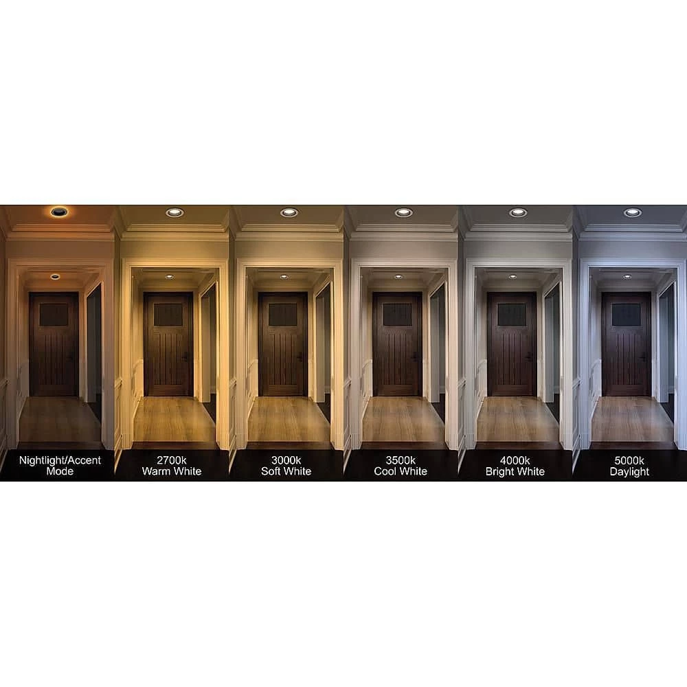 4 in. Canless Color Selectable Integrated LED Recessed Light Trim w/ Night Light Reduces Eye Glare 650 Lumens (8-Pack) by Commercial Electric 12 4 in. Canless Color Selectable Integrated LED Recessed Light Trim w/ Night Light Reduces Eye Glare 650 Lumens (8-Pack) by Commercial Electric - Image 10