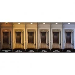 6 in. Canless Color Selectable Integrated LED Recessed Light Trim w/ Night Light Reduces Eye Glare 900 Lumens (12-Pack) by Commercial Electric -OCTO LIGHTS Shop commercial electric recessed lighting trims 53823101 12pk 1f 1000