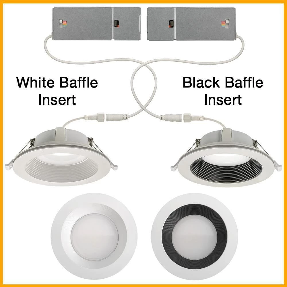 6 in. Canless Adjustable Color Temperature Integrated LED Recessed Light Trim w/ Night Light Reduces Eye Glare (24-Pack) by Commercial Electric 13 6 in. Canless Adjustable Color Temperature Integrated LED Recessed Light Trim w/ Night Light Reduces Eye Glare (24-Pack) by Commercial Electric - Image 11