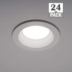 6 in. Canless Adjustable Color Temperature Integrated LED Recessed Light Trim w/ Night Light Reduces Eye Glare (24-Pack) by Commercial Electric 26 6 in. Canless Adjustable Color Temperature Integrated LED Recessed Light Trim w/ Night Light Reduces Eye Glare (24-Pack) by Commercial Electric -OCTO LIGHTS Shop commercial electric recessed lighting trims 53823101 24pk fa 1000