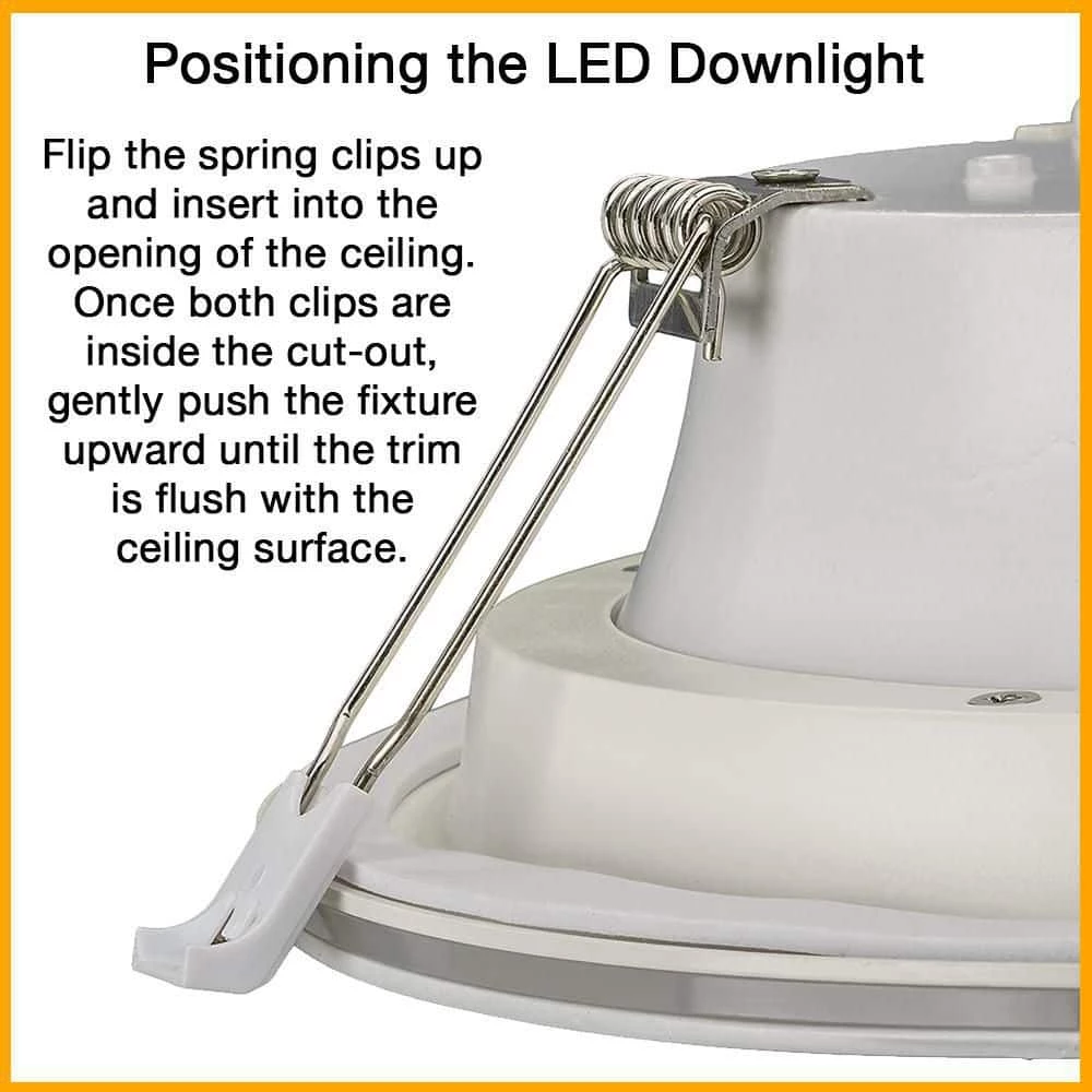 6 in. Canless Color Selectable Integrated LED Recessed Light Trim w/ Night Light Reduces Eye Glare 900 Lumens by Commercial Electric 10 6 in. Canless Color Selectable Integrated LED Recessed Light Trim w/ Night Light Reduces Eye Glare 900 Lumens by Commercial Electric - Image 8