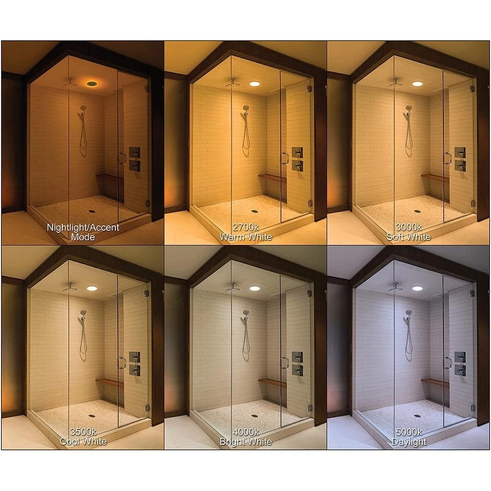 Ultra Slim 3 in. Color Selectable CCT Canless Integrated LED Recessed Light Trim with Night Light Feature (12-Pack) by Commercial Electric 11 Ultra Slim 3 in. Color Selectable CCT Canless Integrated LED Recessed Light Trim with Night Light Feature (12-Pack) by Commercial Electric - Image 9