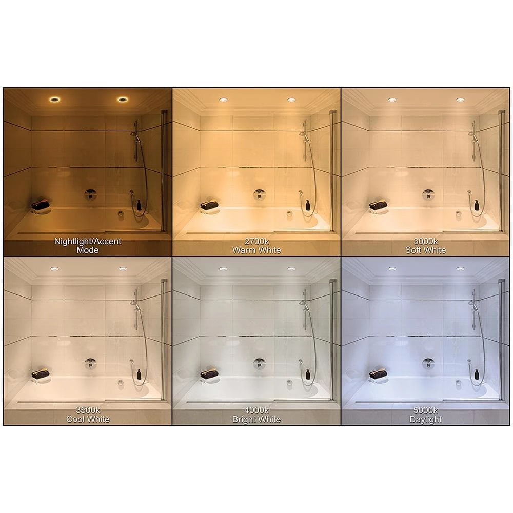 Ultra Slim 3 in. Color Selectable CCT Canless Integrated LED Recessed Light Trim with Night Light Feature (12-Pack) by Commercial Electric 5 Ultra Slim 3 in. Color Selectable CCT Canless Integrated LED Recessed Light Trim with Night Light Feature (12-Pack) by Commercial Electric - Image 3