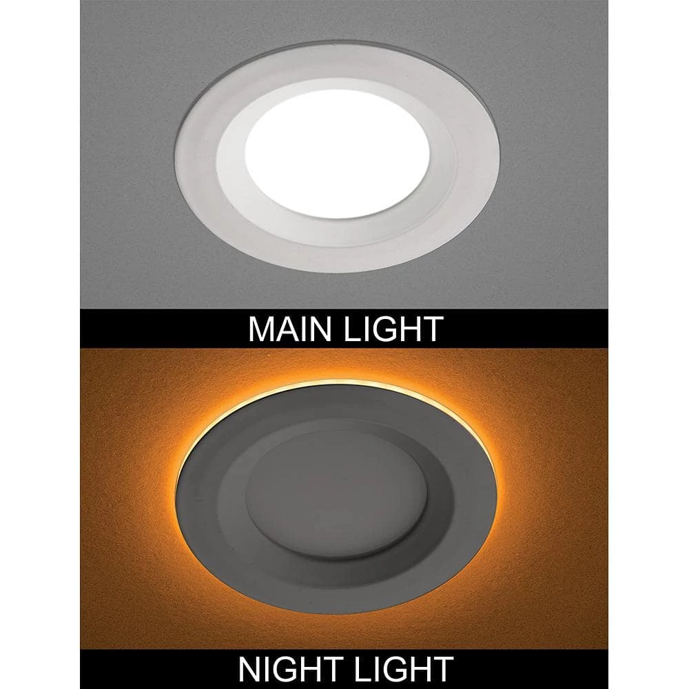 Ultra Slim 3 in. Color Selectable CCT Canless Integrated LED Recessed Light Trim with Night Light Feature (12-Pack) by Commercial Electric 4 Ultra Slim 3 in. Color Selectable CCT Canless Integrated LED Recessed Light Trim with Night Light Feature (12-Pack) by Commercial Electric - Image 2