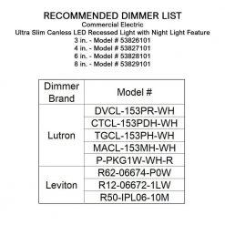 Ultra Slim 4 in. Canless Selectable CCT Integrated LED Recessed Light Trim with Night Light Feature 650 Lumens (24-Pack) by Commercial Electric 23 Ultra Slim 4 in. Canless Selectable CCT Integrated LED Recessed Light Trim with Night Light Feature 650 Lumens (24-Pack) by Commercial Electric -OCTO LIGHTS Shop commercial electric recessed lighting trims 53827101 24pk 76 1000