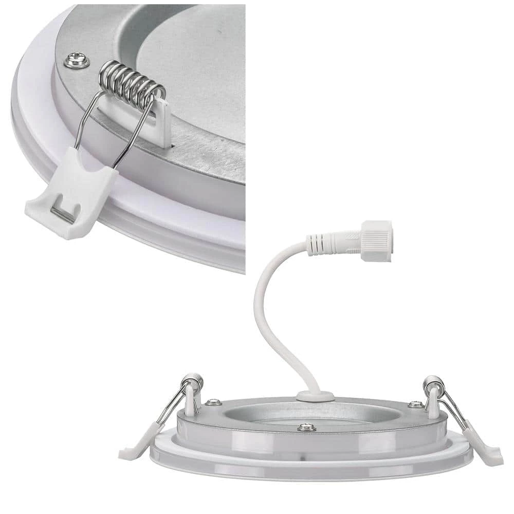 Ultra Slim 4 in. Canless Selectable CCT Integrated LED Recessed Light Trim with Night Light Feature 650 Lumens (4-Pack) by Commercial Electric 9 Ultra Slim 4 in. Canless Selectable CCT Integrated LED Recessed Light Trim with Night Light Feature 650 Lumens (4-Pack) by Commercial Electric - Image 7