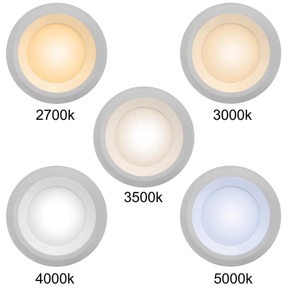 Ultra Slim 6 in. Color Selectable CCT Canless Integrated LED Recessed Light Trim with Night Light Feature (12-Pack) by Commercial Electric 6 Ultra Slim 6 in. Color Selectable CCT Canless Integrated LED Recessed Light Trim with Night Light Feature (12-Pack) by Commercial Electric - Image 4