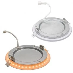Ultra Slim 6 in. Canless Selectable CCT Integrated LED Recessed Light Trim with Night Light Feature 900 Lumens (4-Pack) by Commercial Electric -OCTO LIGHTS Shop commercial electric recessed lighting trims 53828101 4pk 66 1000