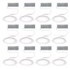 Ultra Slim 8 in. Color Selectable CCT Canless Integrated LED Recessed Light Trim with Night Light Feature (12-Pack) by Commercial Electric -OCTO LIGHTS Shop commercial electric recessed lighting trims 53829101 12pk 64 1000