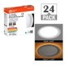 Ultra Slim 8 in. Canless Adjustable Color Temperature Integrated LED Recessed Trim with Night Light (24-Pack) by Commercial Electric -OCTO LIGHTS Shop commercial electric recessed lighting trims 53829101 24pk 64 1000