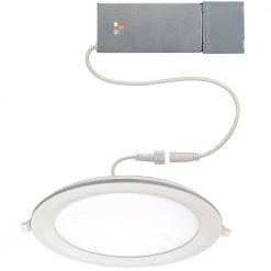 Ultra Slim 8 in. Canless Selectable CCT Integrated LED Recessed Light Trim with Night Light Feature 1800 Lumens by Commercial Electric -OCTO LIGHTS Shop commercial electric recessed lighting trims 53829101 40 1000